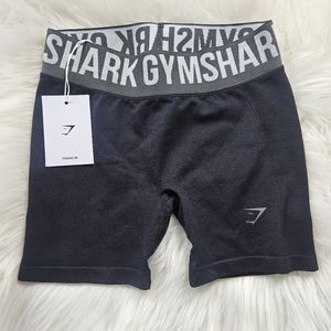 NWT Gymshark Flex Shorts Black Charcoal Gray XS New
